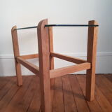 Wood and glass coffee table