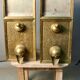 Pair of old coffee silos, coffee bean dispenser