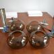 Paires d'appliques Sciolari double verre fumé chrome 70s
