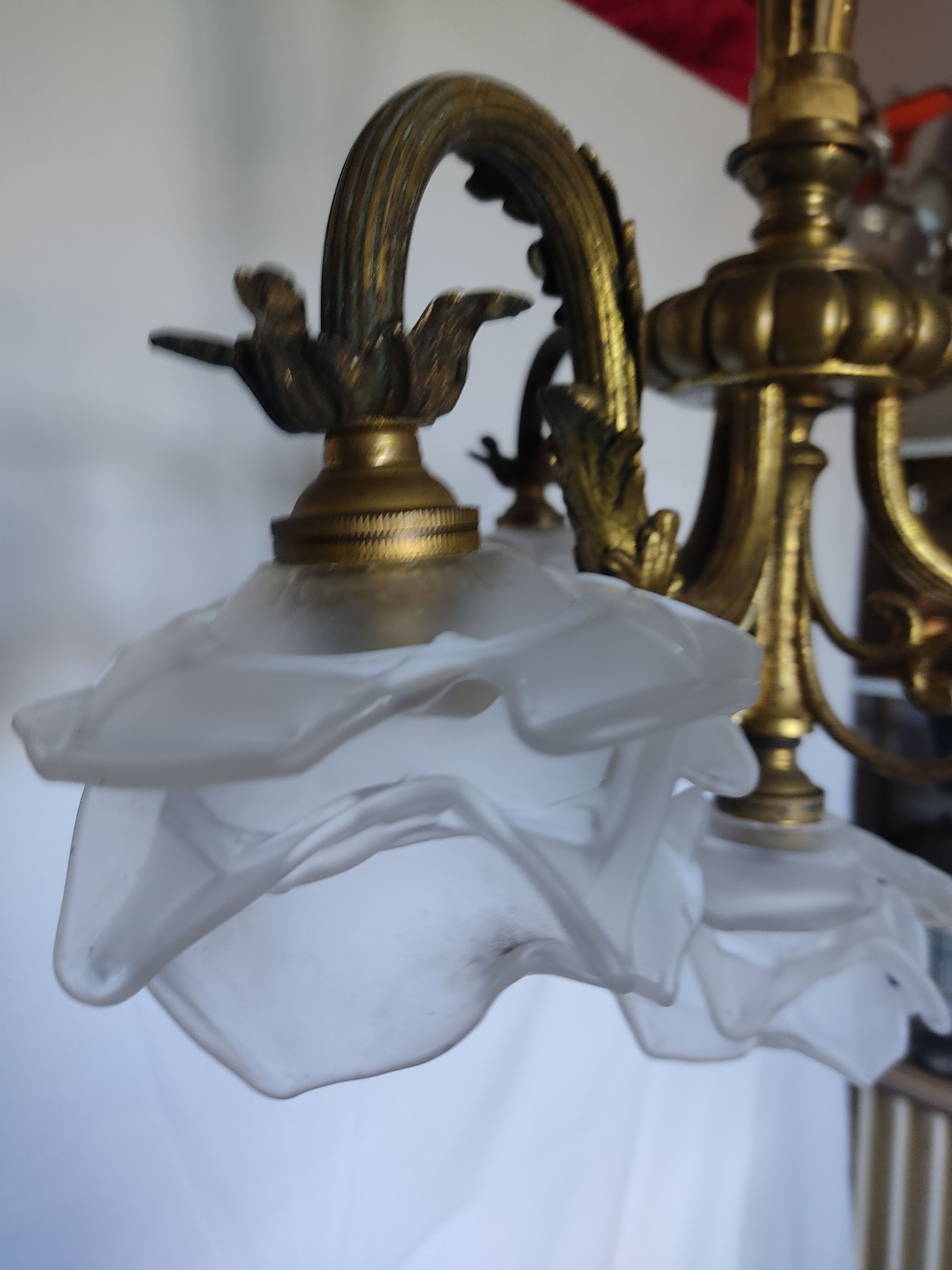 Chandelier bronze 4 lights