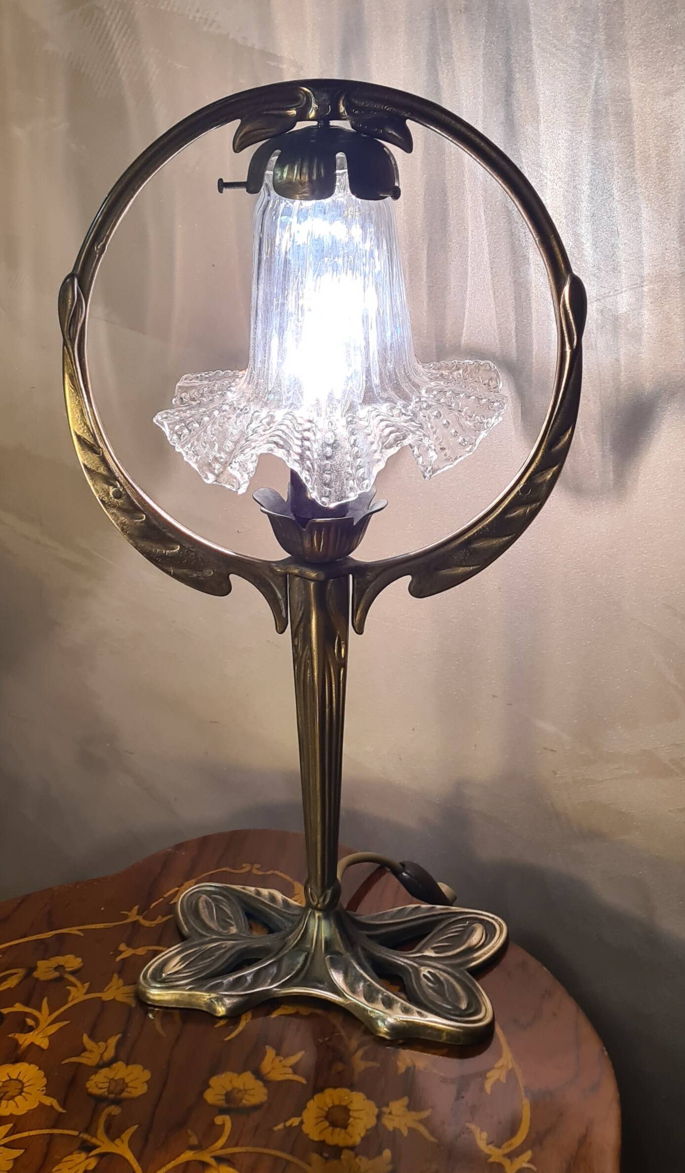Old bronze lamp