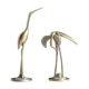 Couple of herons, golden brass
