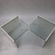 Italian sidetable Set, marble and glass