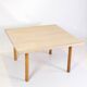Coffee Table Made In Light Oak By Hans J. Wegner For Andreas Tuck Møbelfabrik From 1960s