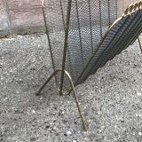 Vintage metal magazine holder