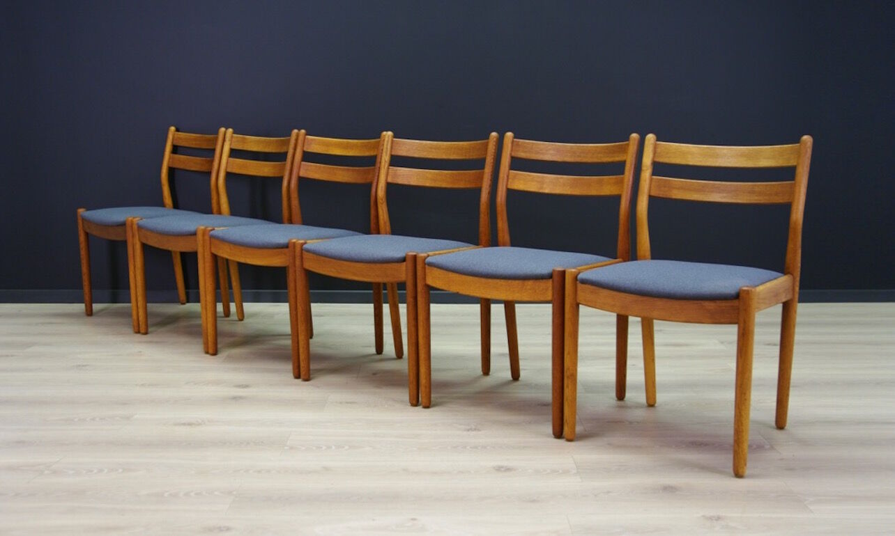 Set of 6 mid century chairs from the 60s / 70s