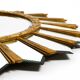 Large gilded Italian XXL Regency Sunburst Wall Mirror | diameter 93 cm