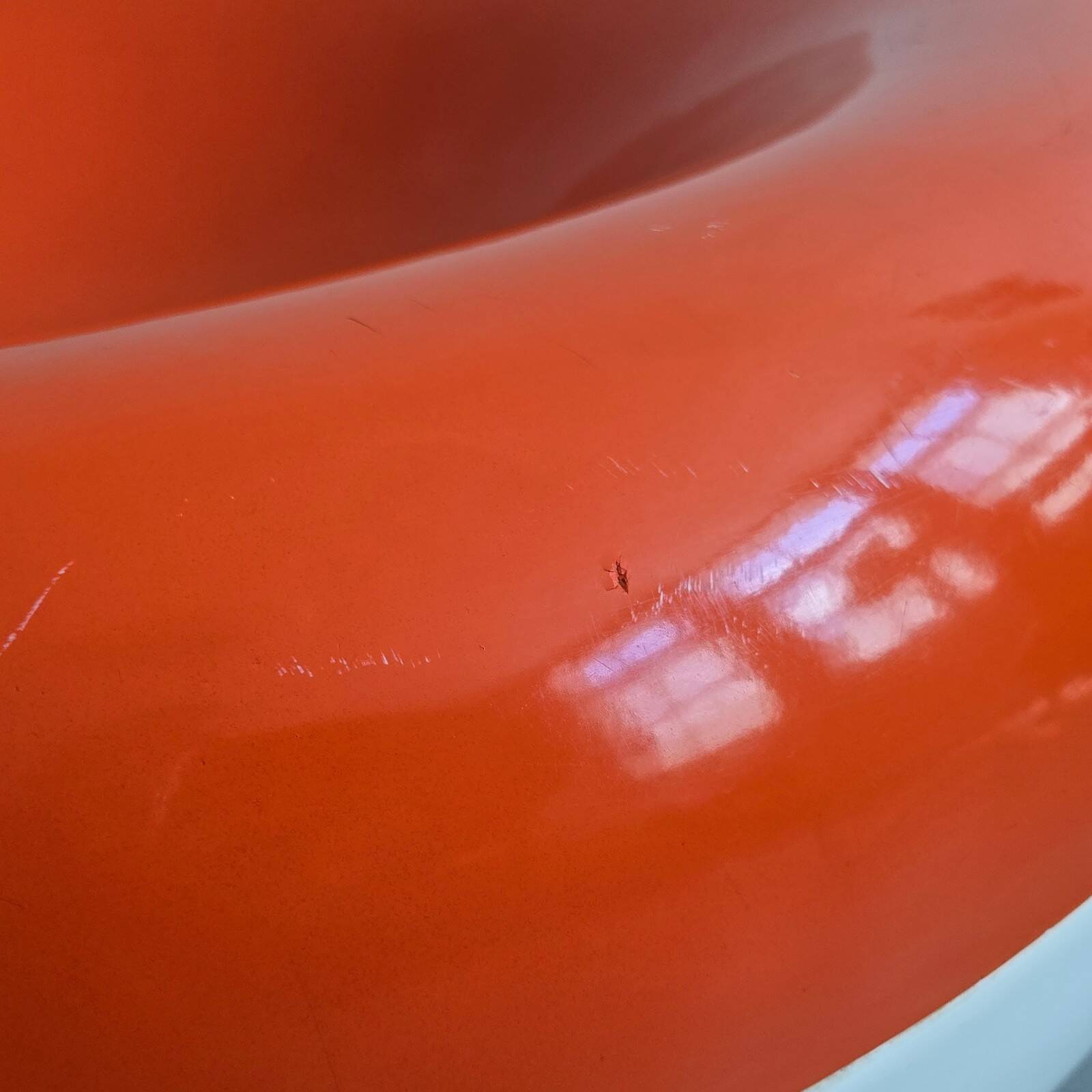 Vintage rocking chair 1960 Charles Zublena Les Plastiques de Bourgogne 60s