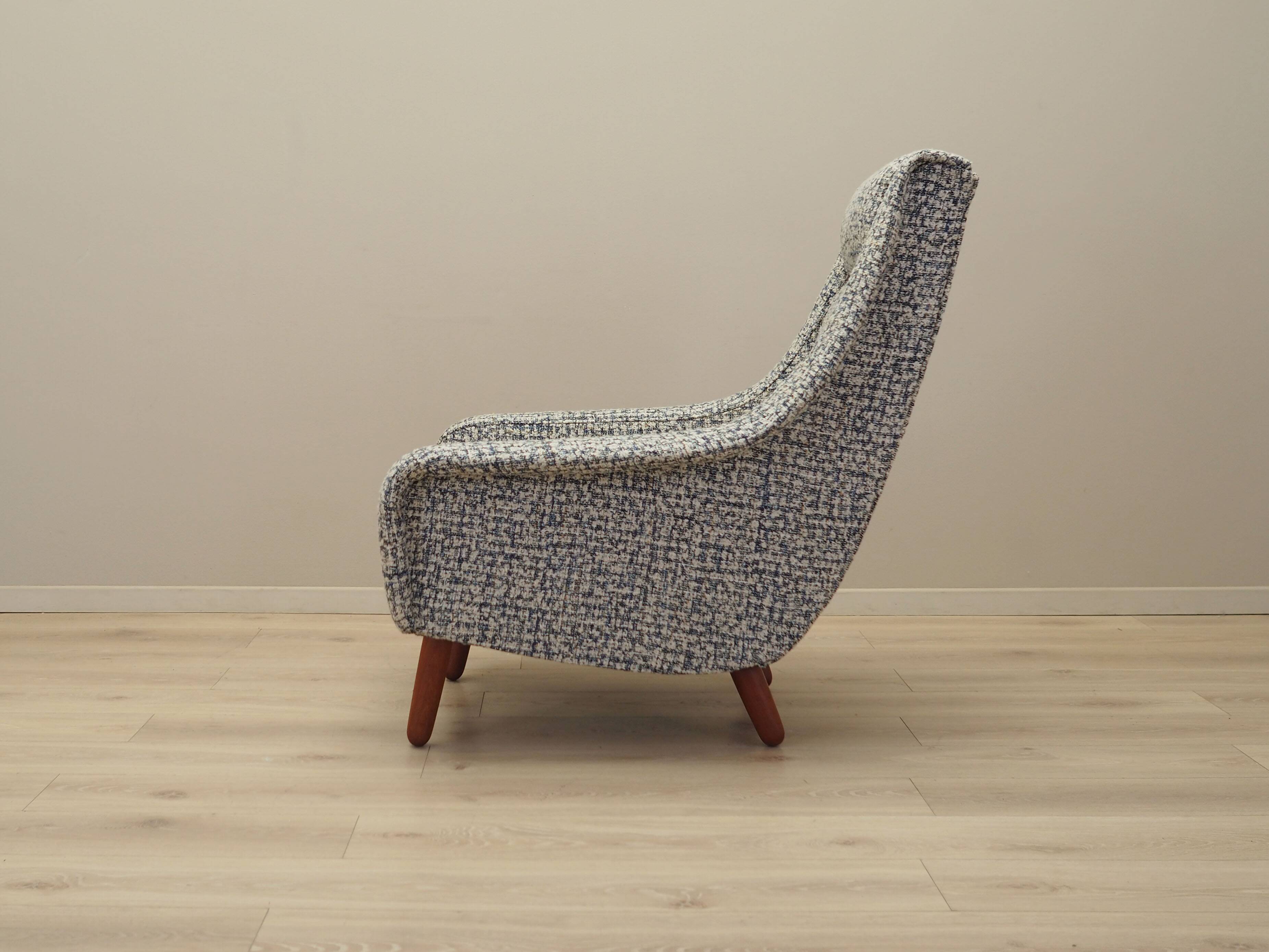 Fauteuil lounge, design danois, années 1970, production : Danemark