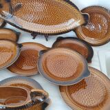Sarreguemines 12-piece earthenware fish set