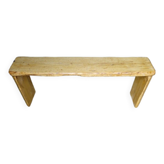 Bench 120 cm patinated solid wood