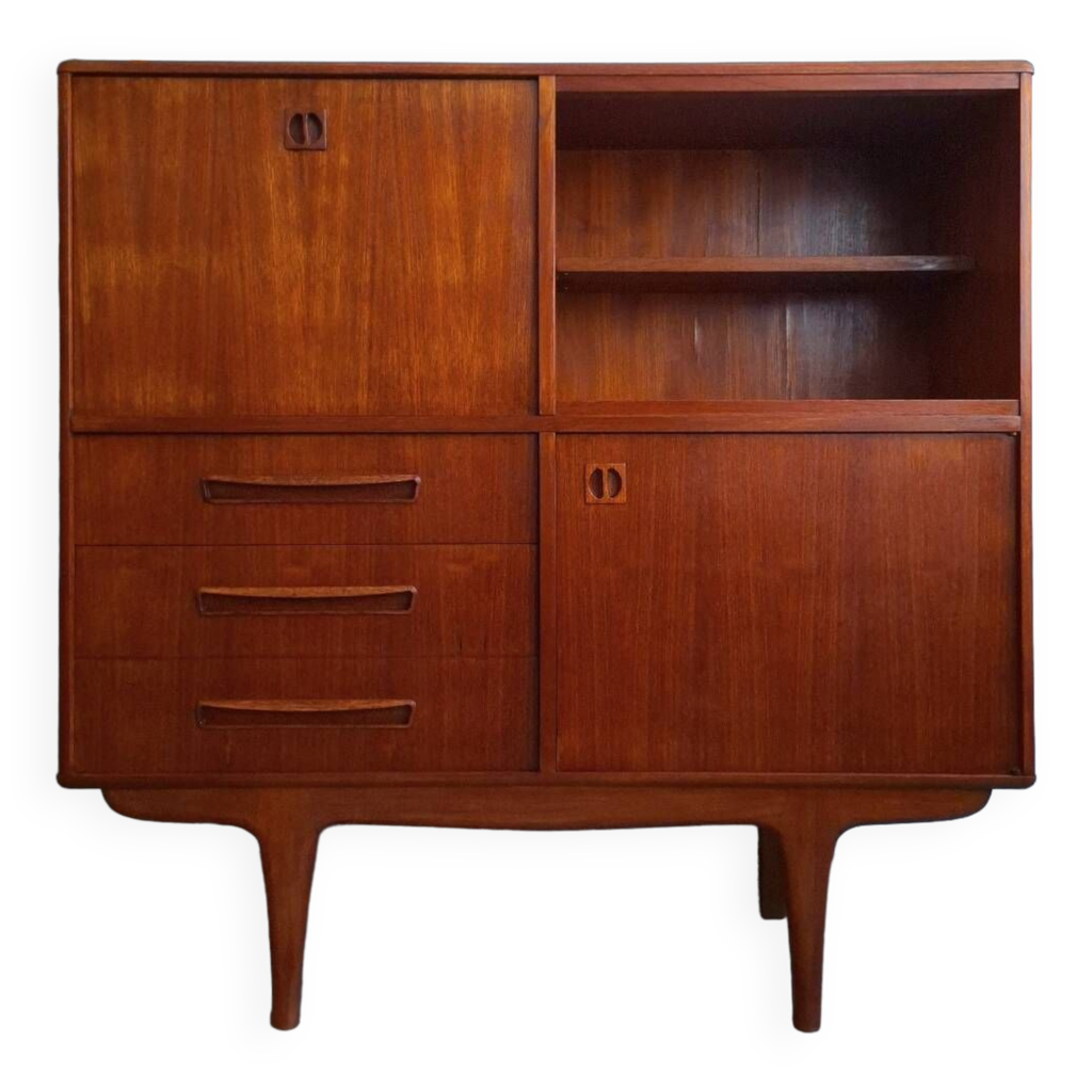 Meuble Buffet Vintage, Enfilade Secrétaire, Bibliothèque, Bar, Bureau ...