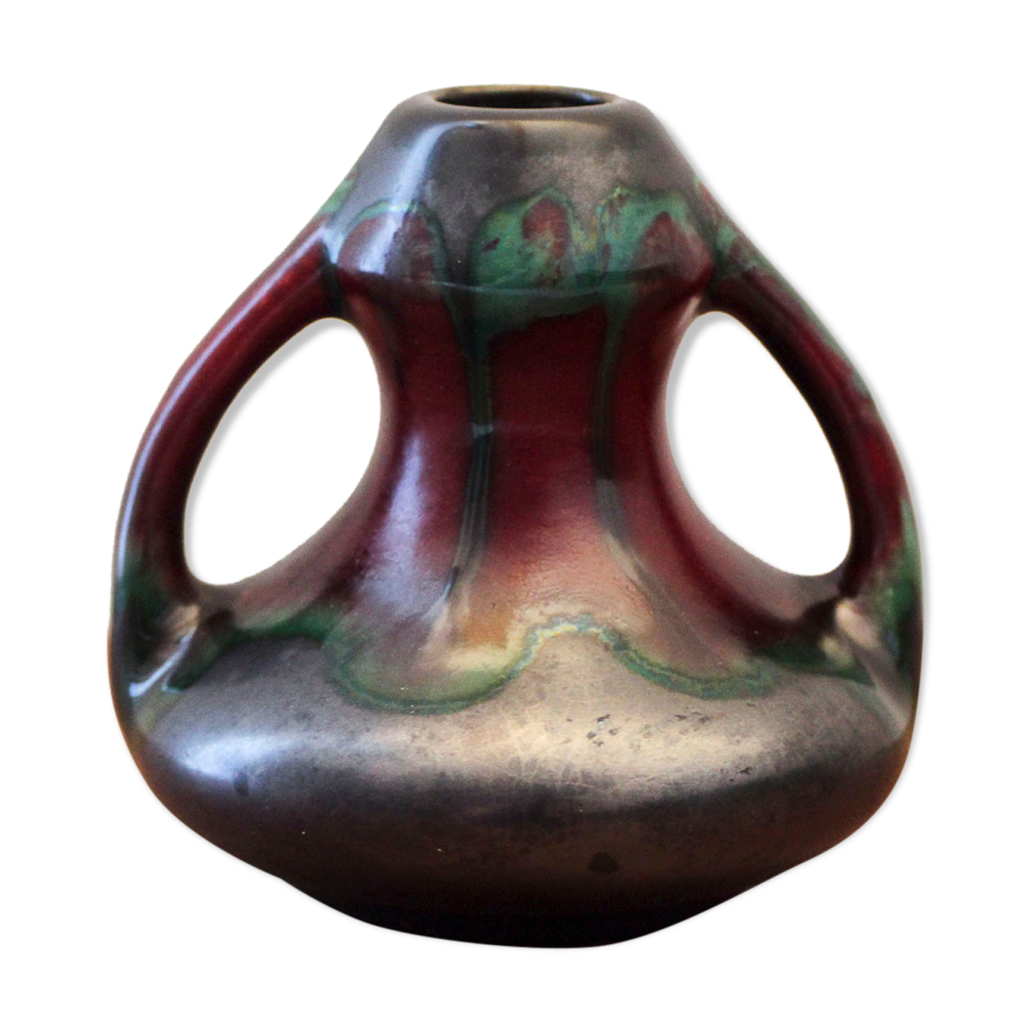 Art Deco vase from the Faiencerie de Thulin Belgium
