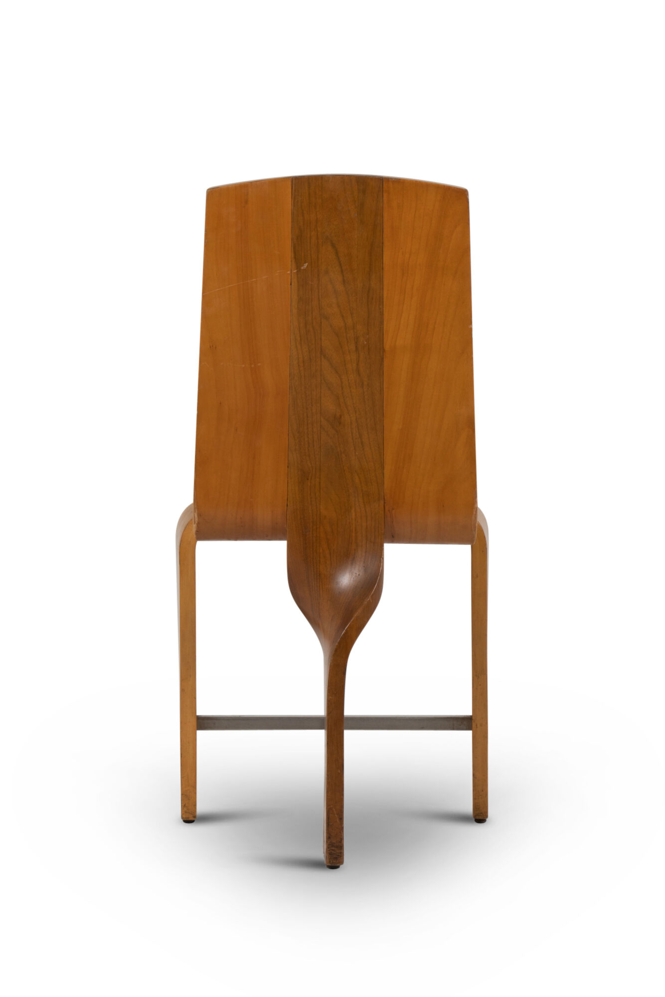 Series of eight blond cherry chairs, 1980s