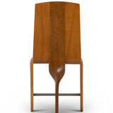 Series of eight blond cherry chairs, 1980s