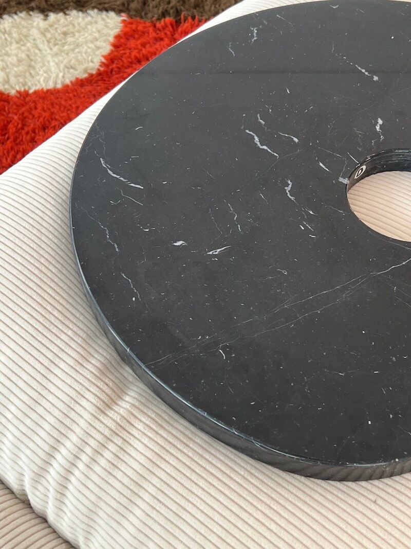 Side table series "Eros" in Marble by Angelo Mangiarotti for Skipper, contemporary edition