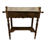 Marble and wood console