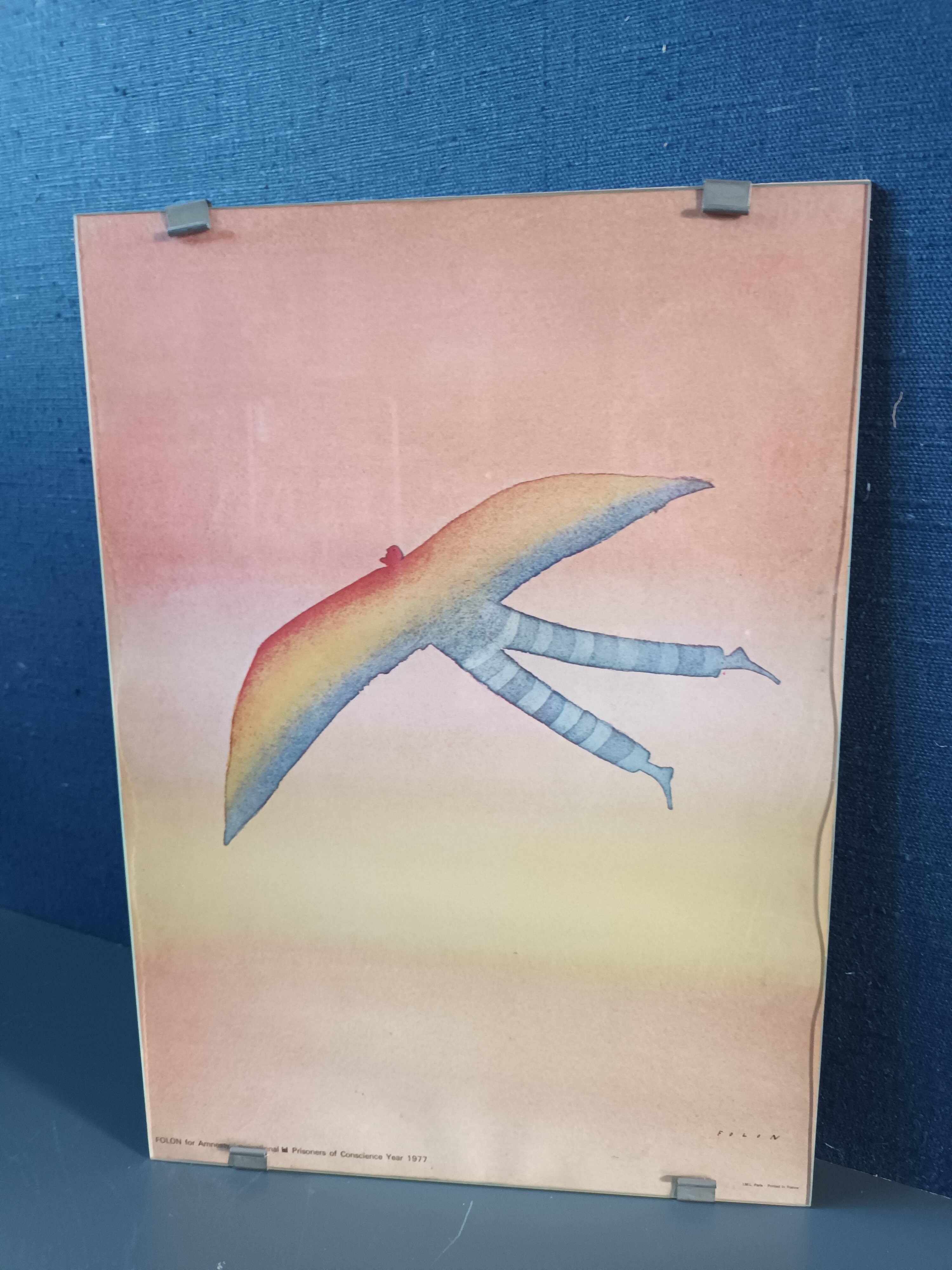 Affiche folon  1977
