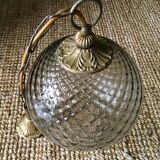Hanging ball vintage smoked glass