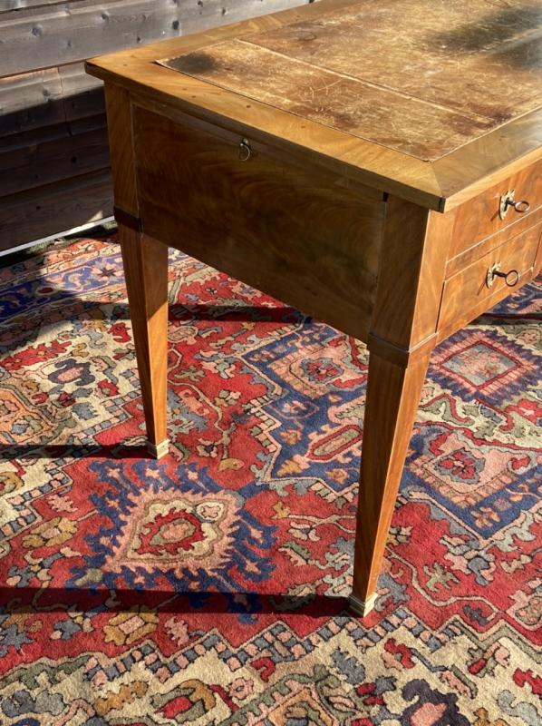 Flat desk double-sided period mahogany executive board 19th century