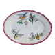 Plat ovale terre de fer oiselets choisy le roi