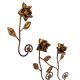 set Gilded Metal wall coat racks 1950s France