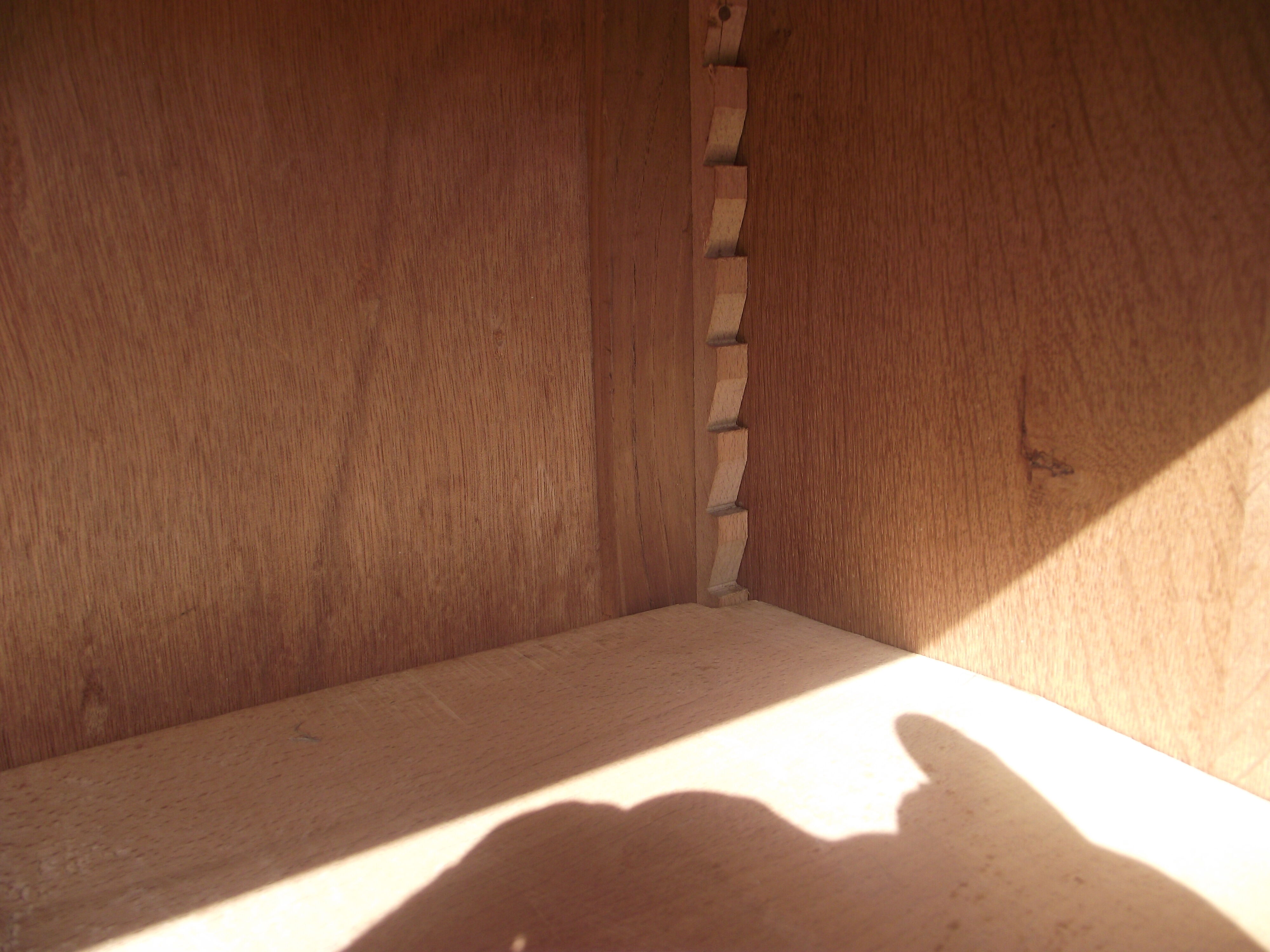 Glass cabinet art deco period library in oak