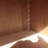 Glass cabinet art deco period library in oak