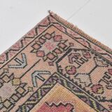 Pink & Navy Blue Persian Rug, 123x234Cm