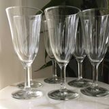 6 flûtes à champagne ciselées