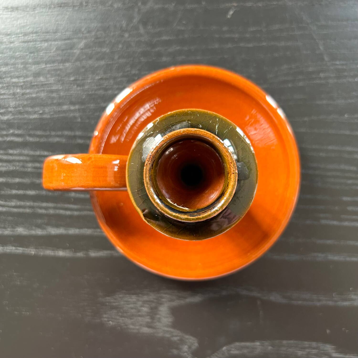 Earthenware candle holder