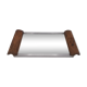 Tray handles wooden mirror