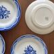 Set of 6 flat plates Digoin Sarreguemines Marsac • Vintage tableware