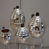 Silver plated coffee and tea set in art deco style - France - 1950's