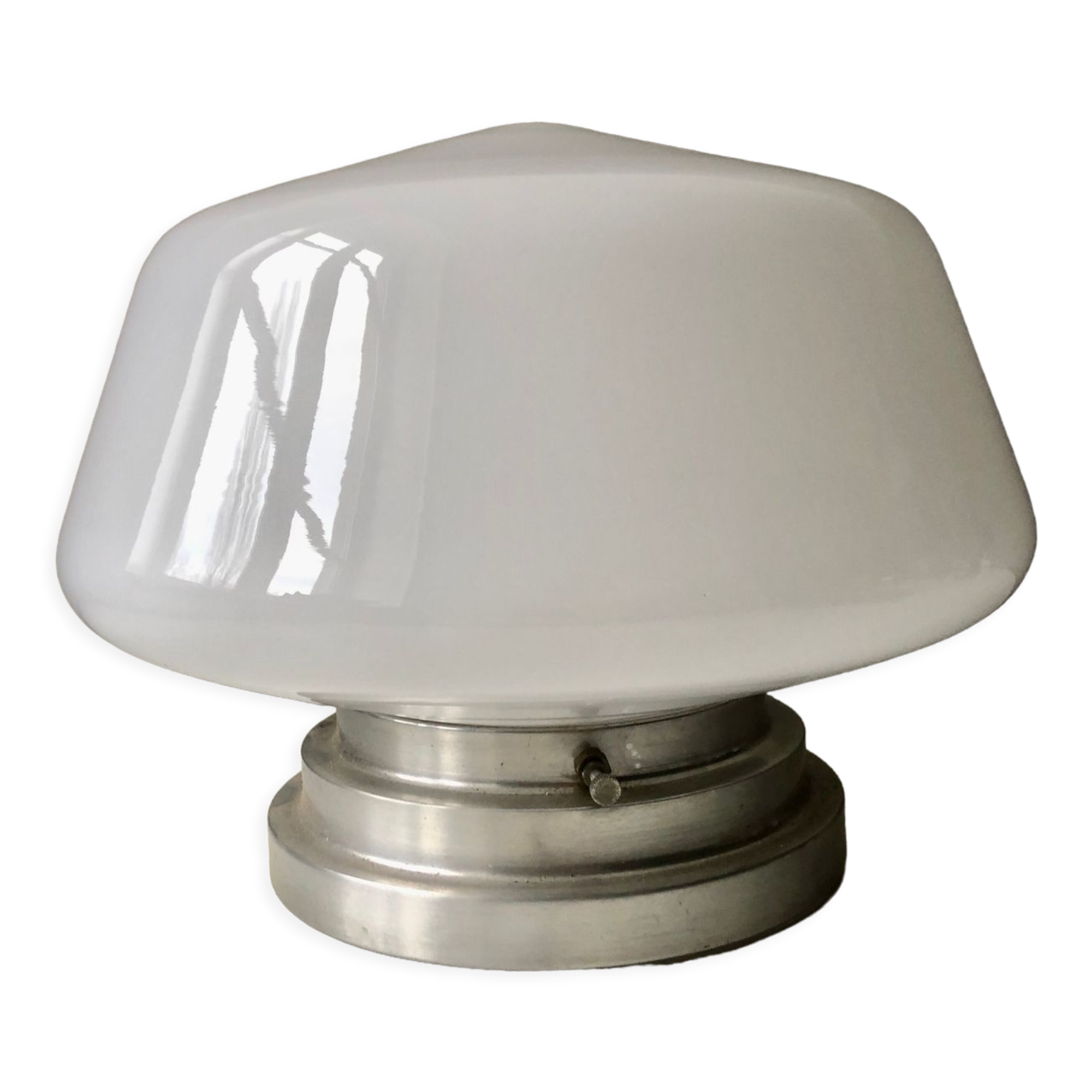 Plafonnier opaline 1950