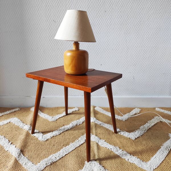 Bout de canapé 1950-60 style scandinave chevet minimaliste