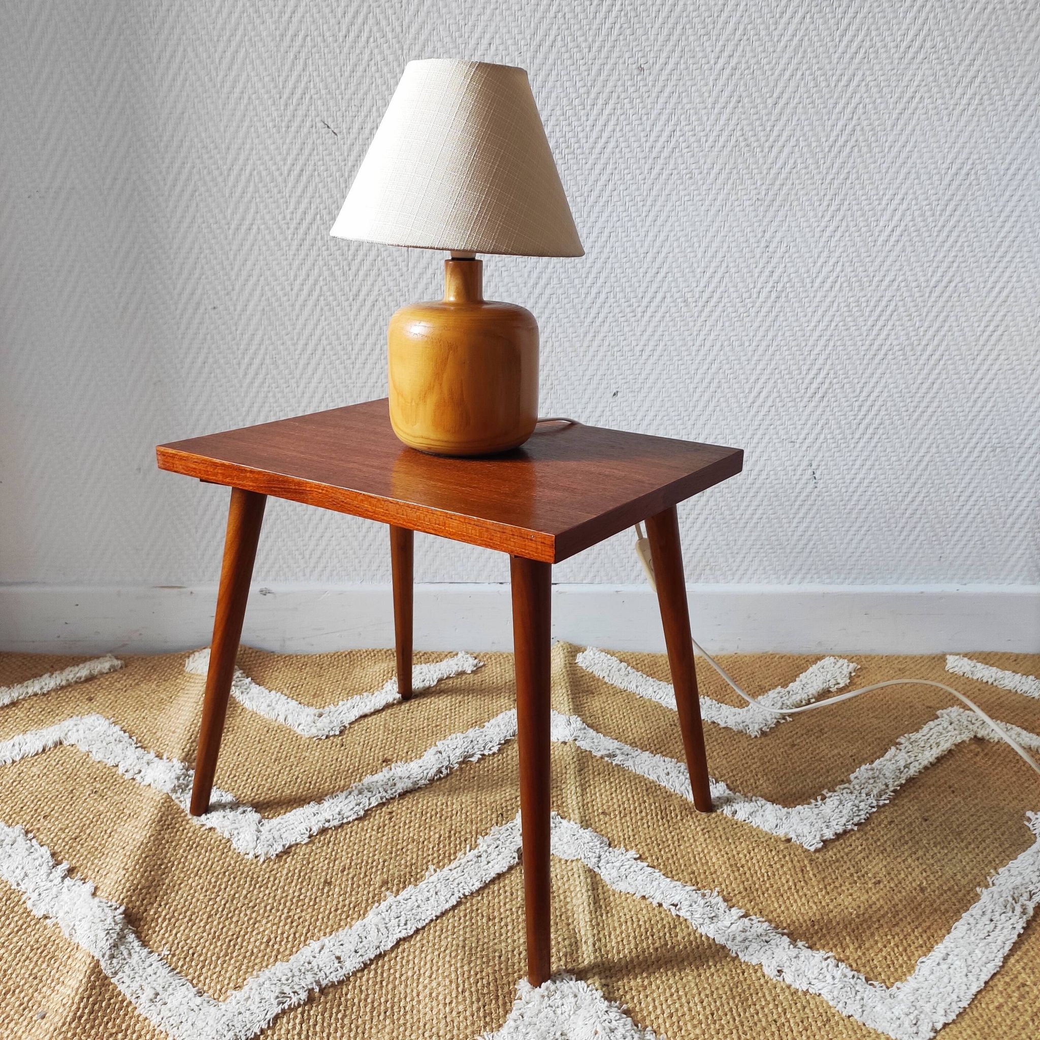 1950-60 Scandinavian style side table minimalist bedside table
