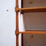 Vintage wooden bookshelf library
