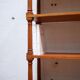 Vintage wooden bookshelf library