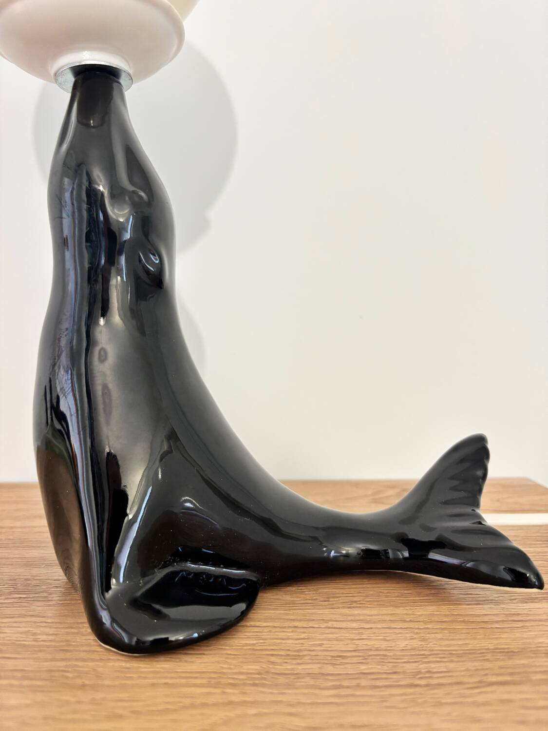 Vintage sea lion lamp