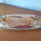Antique bread basket in silver metal
