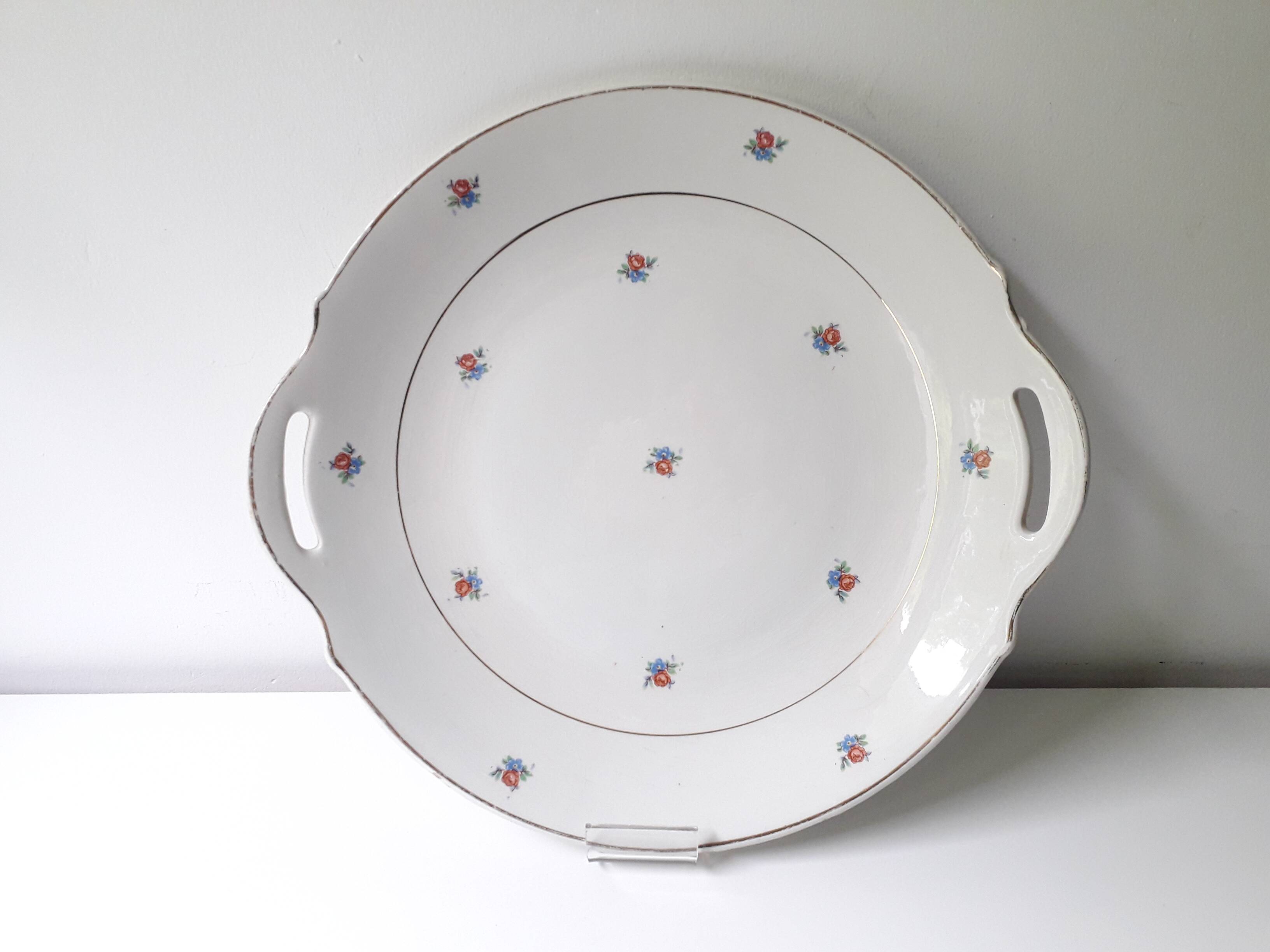 Luneville porcelain pie dish (29cm) A1