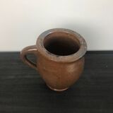 Pot/pichet En Grès Vintage Marron