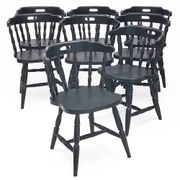 Set of 8 "Cabriolet" bistro chairs