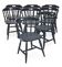 Set of 8 "Cabriolet" bistro chairs