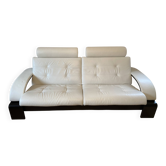3-seater leather sofa by Roche and Bobois