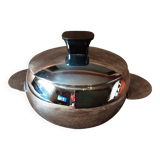 Vintage metal sugar bowl