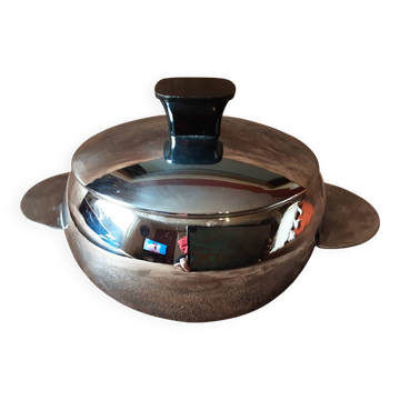 Vintage metal sugar bowl