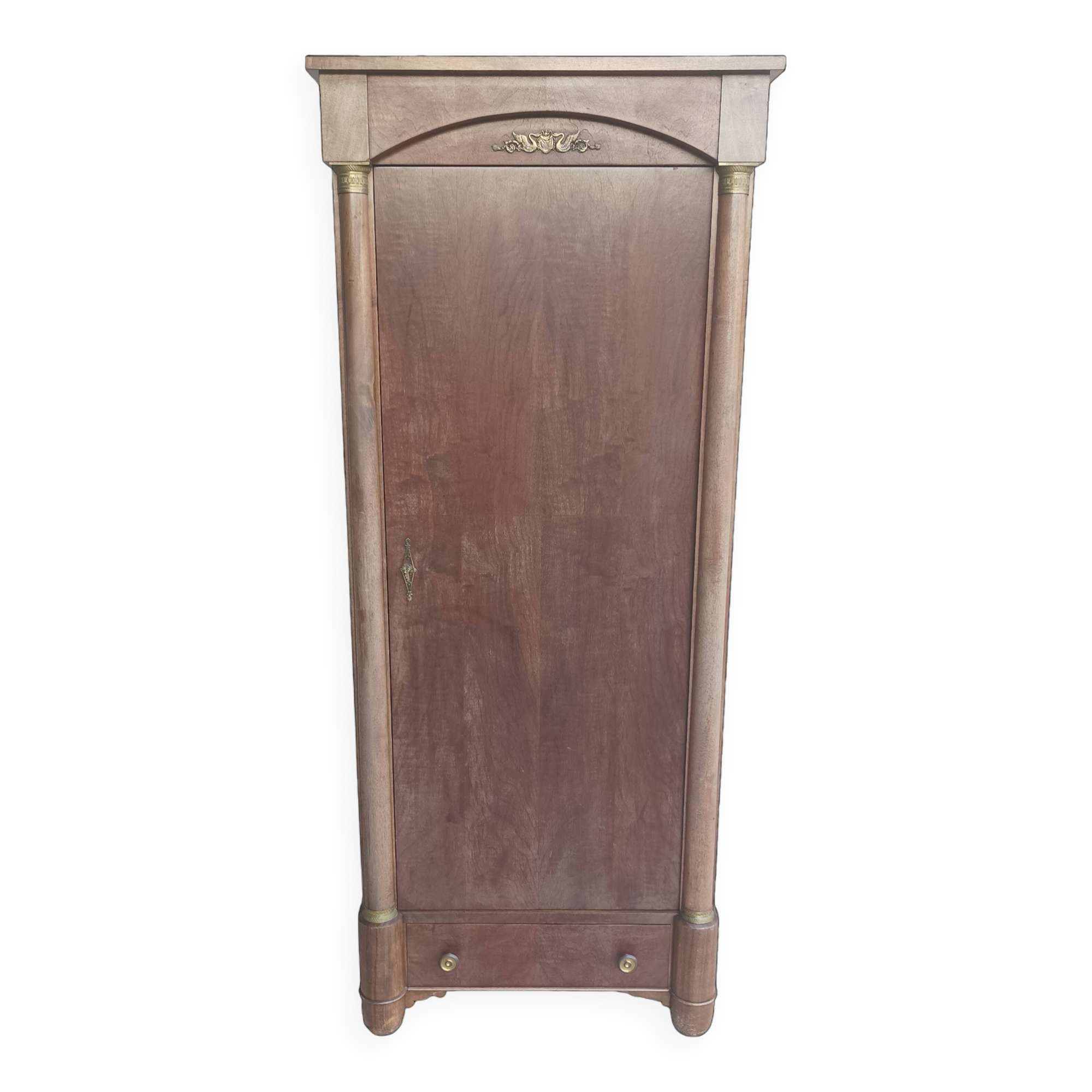 Small Empire style mahogany wardrobe