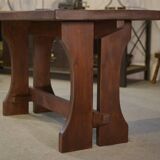 Brutalist beech table from the 1950s.